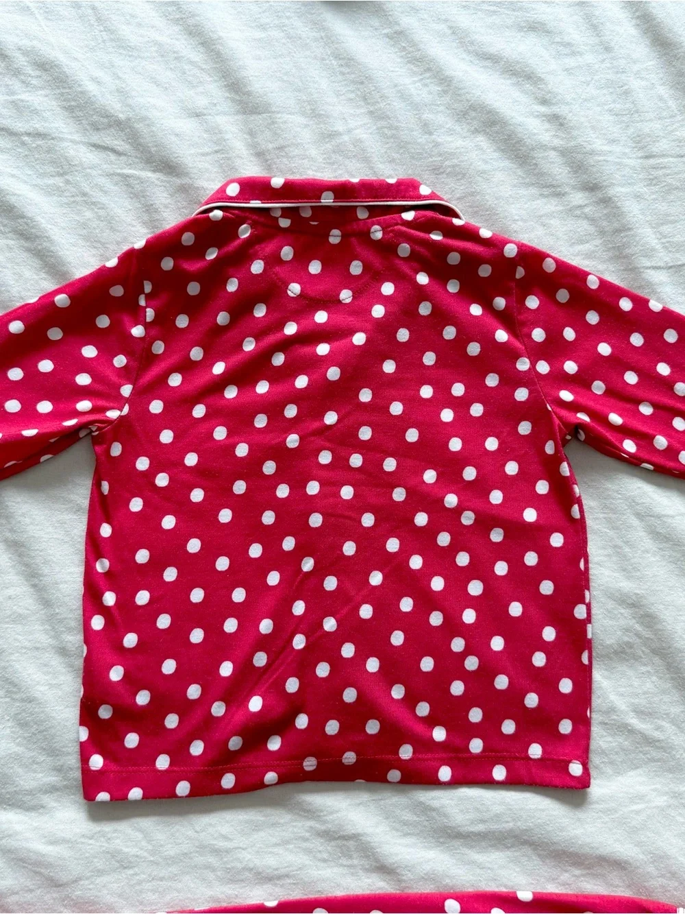Hatley Red and White Polka Dot Button Down Relaxed Fit Pajamas set size 2